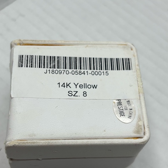 KORITE 14K Yellow Gold Ammolite Statement Ring Size 8 - Picture 7 of 7